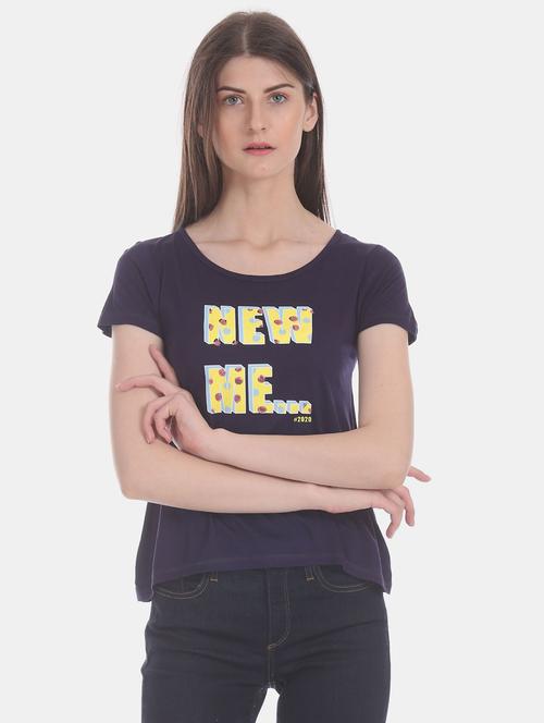 round neck printed t-shirt - 18301833 -  Standard Image - 0