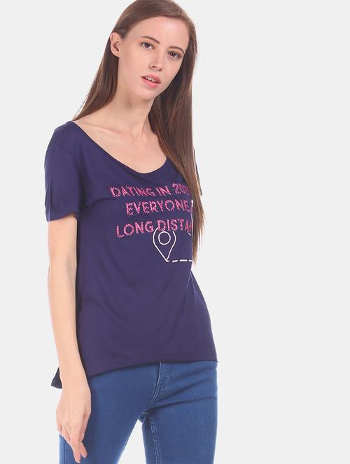round neck short sleeve t-shirt - 18301835 - Standard Image - 0