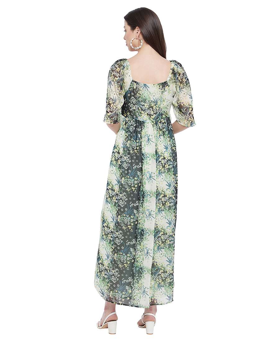 women's fit & flare floral dress - 18302439 - Standard Image - 3