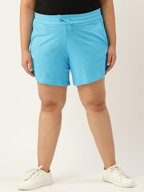 drawstring waist plus short - 18302501 - Standard Image - 0