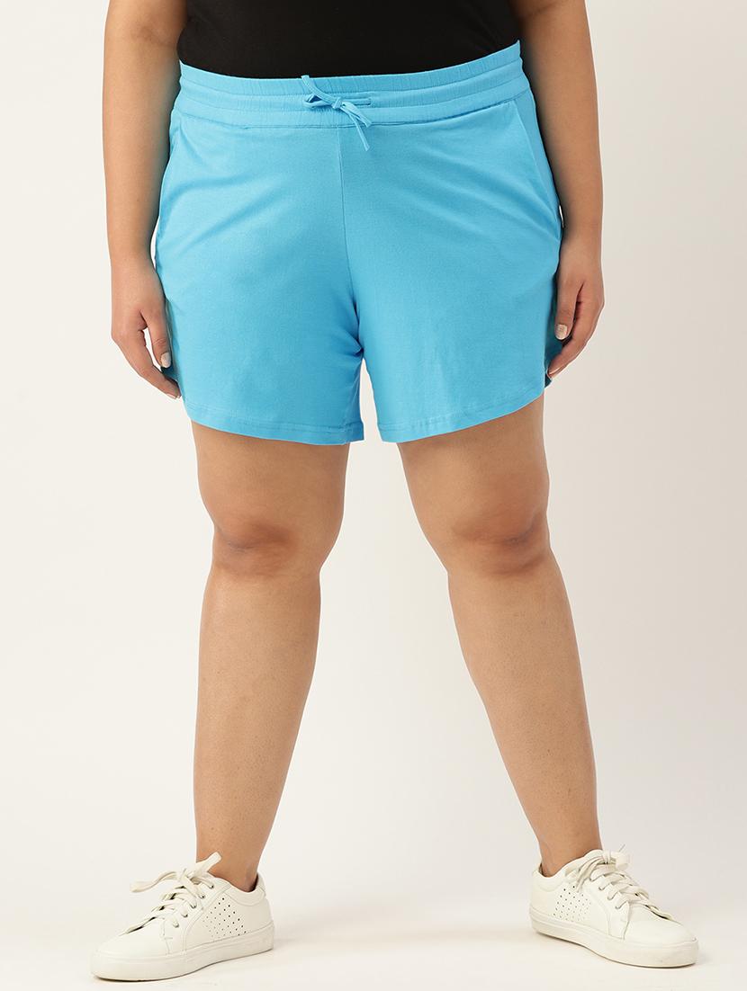 drawstring waist plus short - 18302501 - Zoom Image - 0