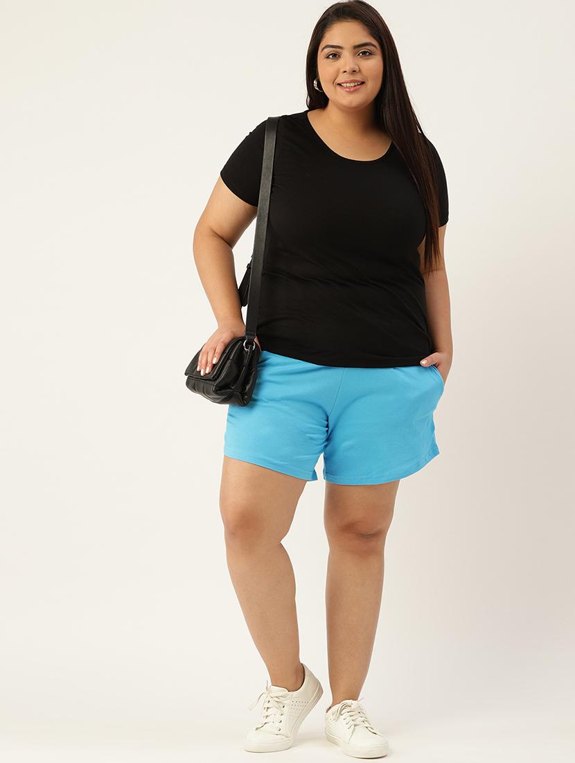 drawstring waist plus short - 18302501 - Standard Image - 3