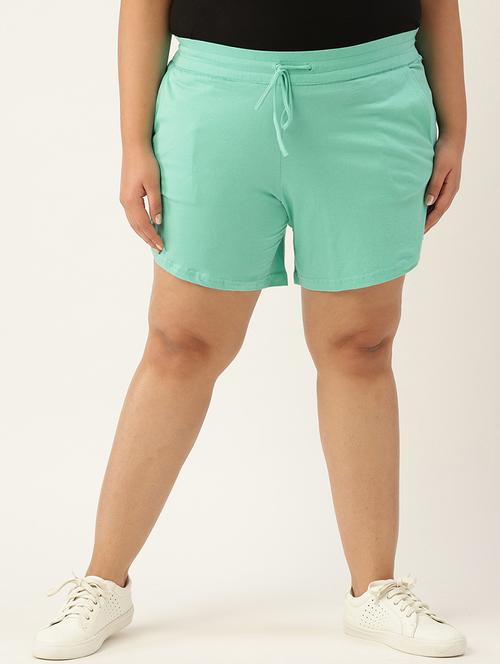 drawstring waist plus short - 18302502 - Standard Image - 0
