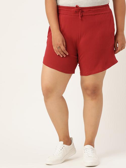 drawstring waist plus short - 18302507 - Standard Image - 0