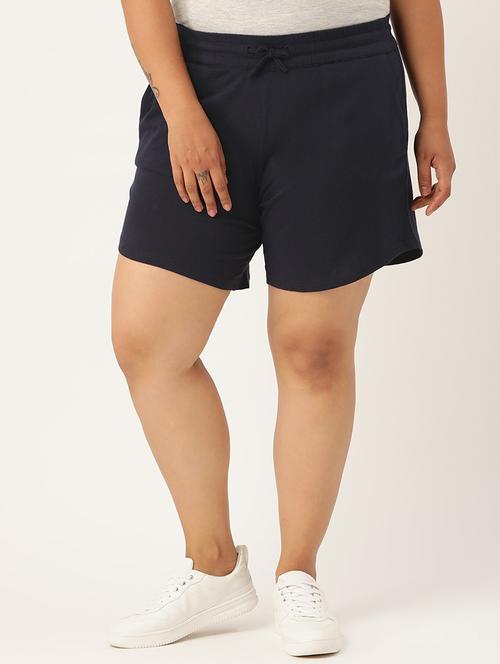 drawstring waist plus short - 18302508 - Standard Image - 0