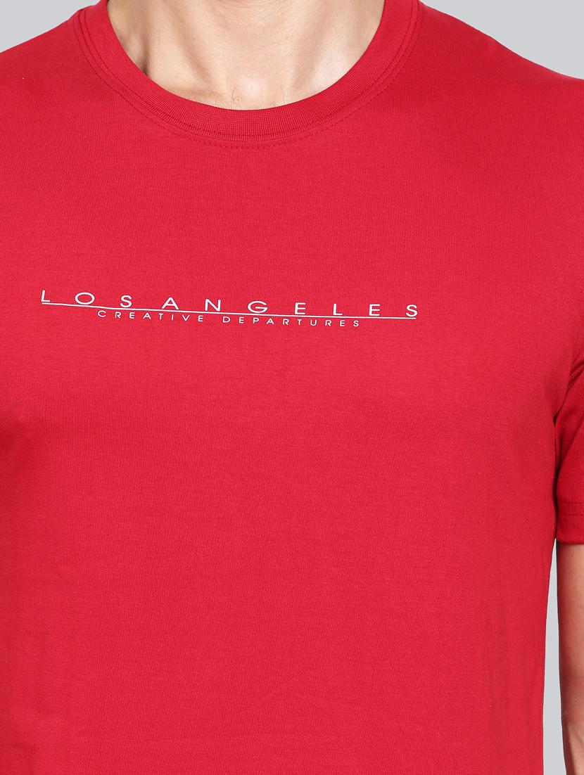 red chest printed t-shirt - 18302635 - Standard Image - 3