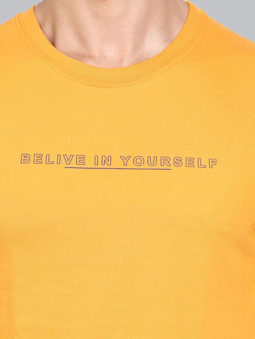 yellow chest printed t-shirt - 18302640 - Standard Image - 3