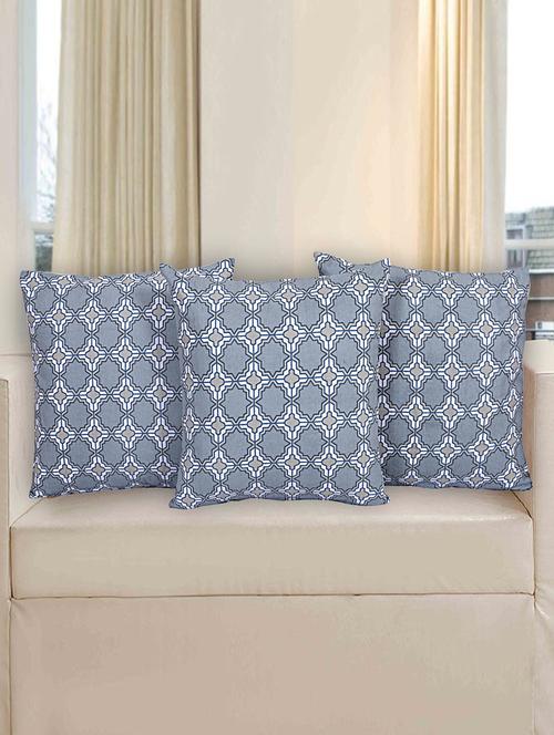 texstylers pure cotton jaipuri print set of 3 pcs 16x16 inches cushion cover - 18302898 -  Standard Image - 0