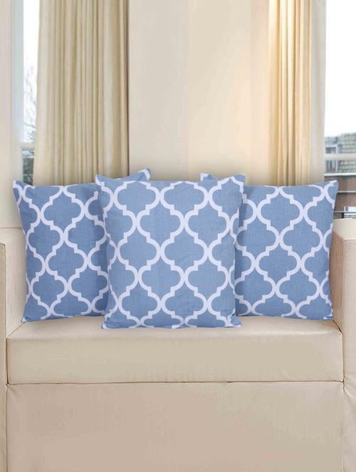 texstylers pure cotton jaipuri print set of 3 pcs 16x16 inches cushion cover - 18302901 -  Standard Image - 0
