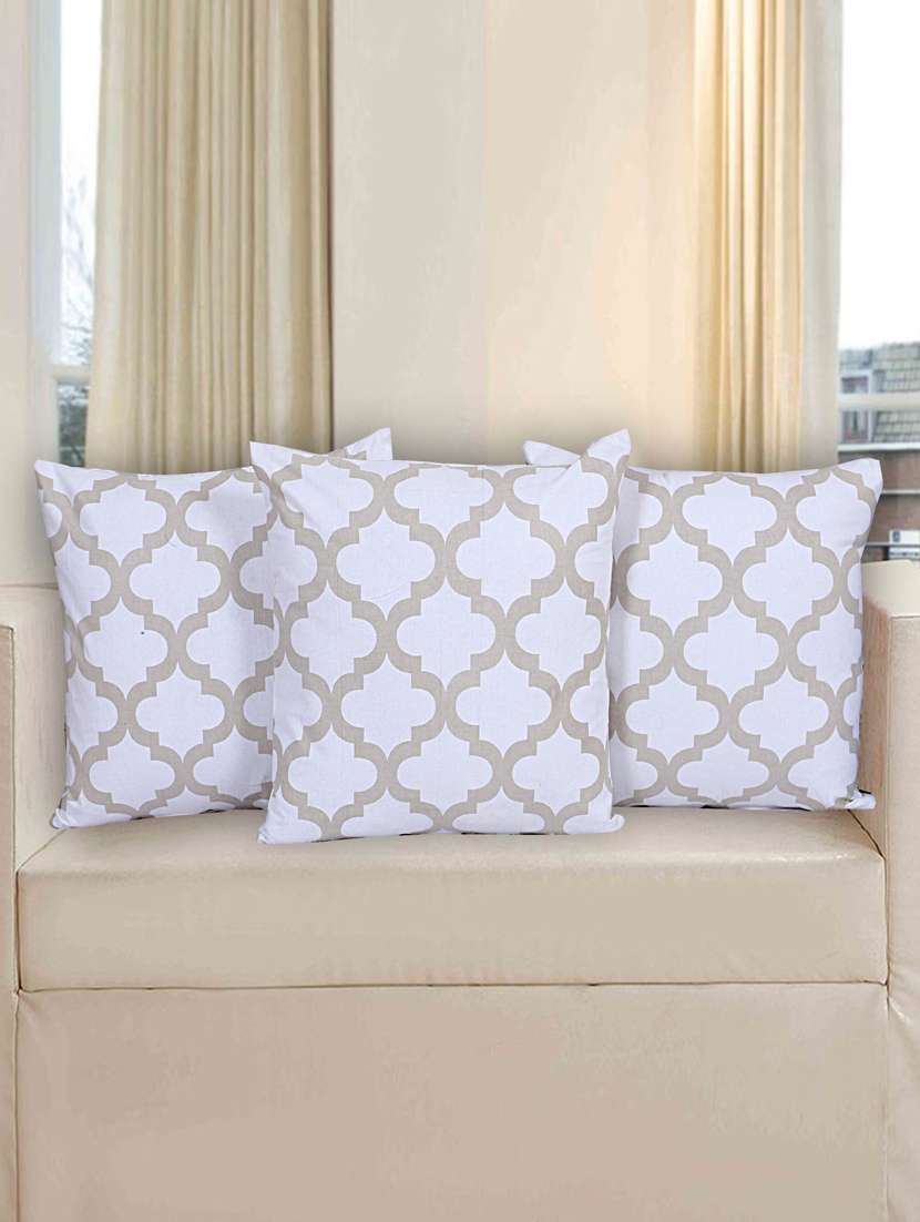texstylers pure cotton jaipuri print set of 3 pcs 16x16 inches cushion cover - 18302905 -  Zoom Image - 0