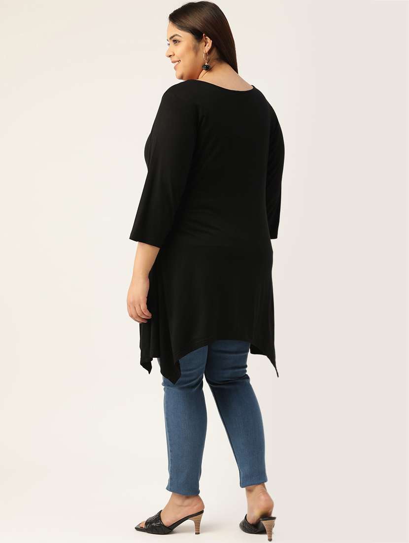 Women's Asymmetric V Neck Top