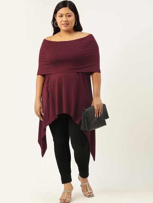 women's asymmetric off shoulder top - 18303998 -  Standard Image - 0