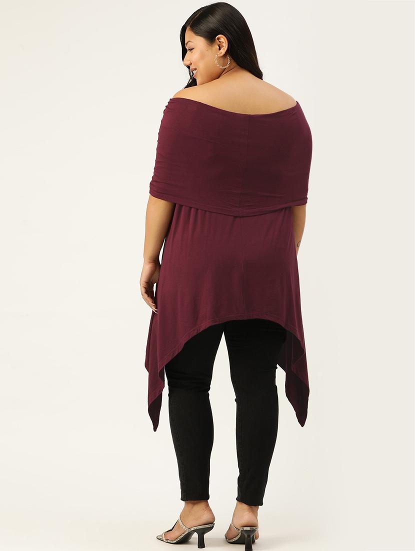 women's asymmetric off shoulder top - 18303998 - Standard Image - 3