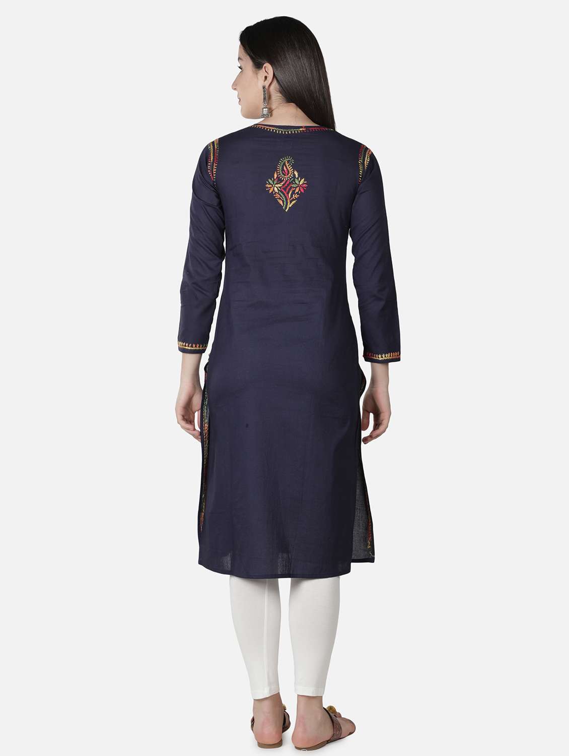 women's straight kurta - 18304816 - Standard Image - 3