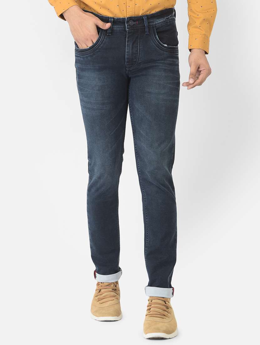 dark-blue light washed jean - 18304941 -  Zoom Image - 0