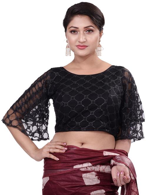 black embellished blouse - 18305122 - Standard Image - 0