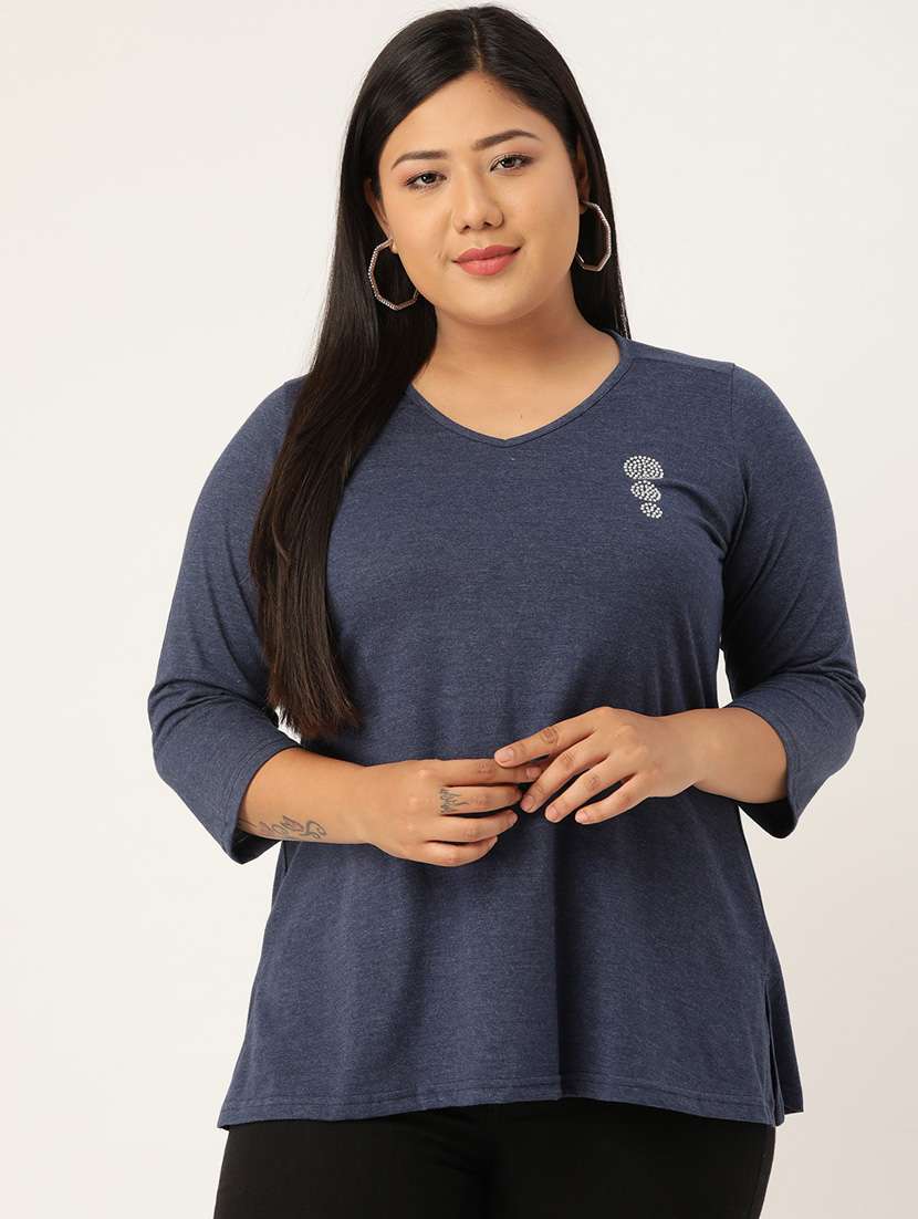 women's plain v neck t-shirt