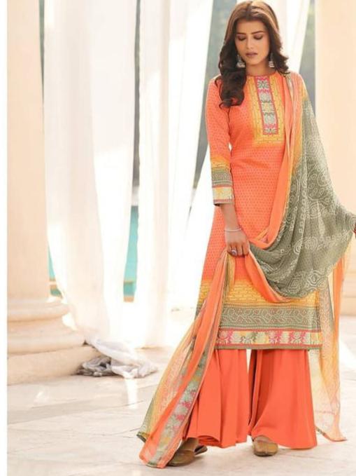 unstitched cotton suit set - 18305600 - Zoom Image - 0