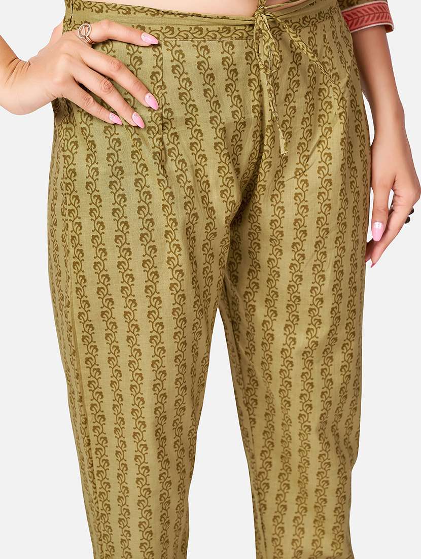 yellow cotton suit  set - 18306077 -  Standard Image - 3