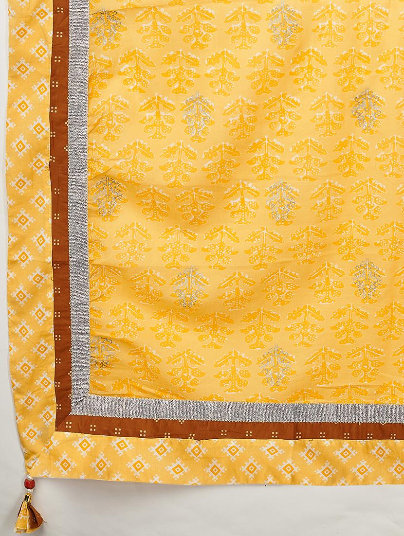 yellow cotton suit set - 18306168 - Standard Image - 5