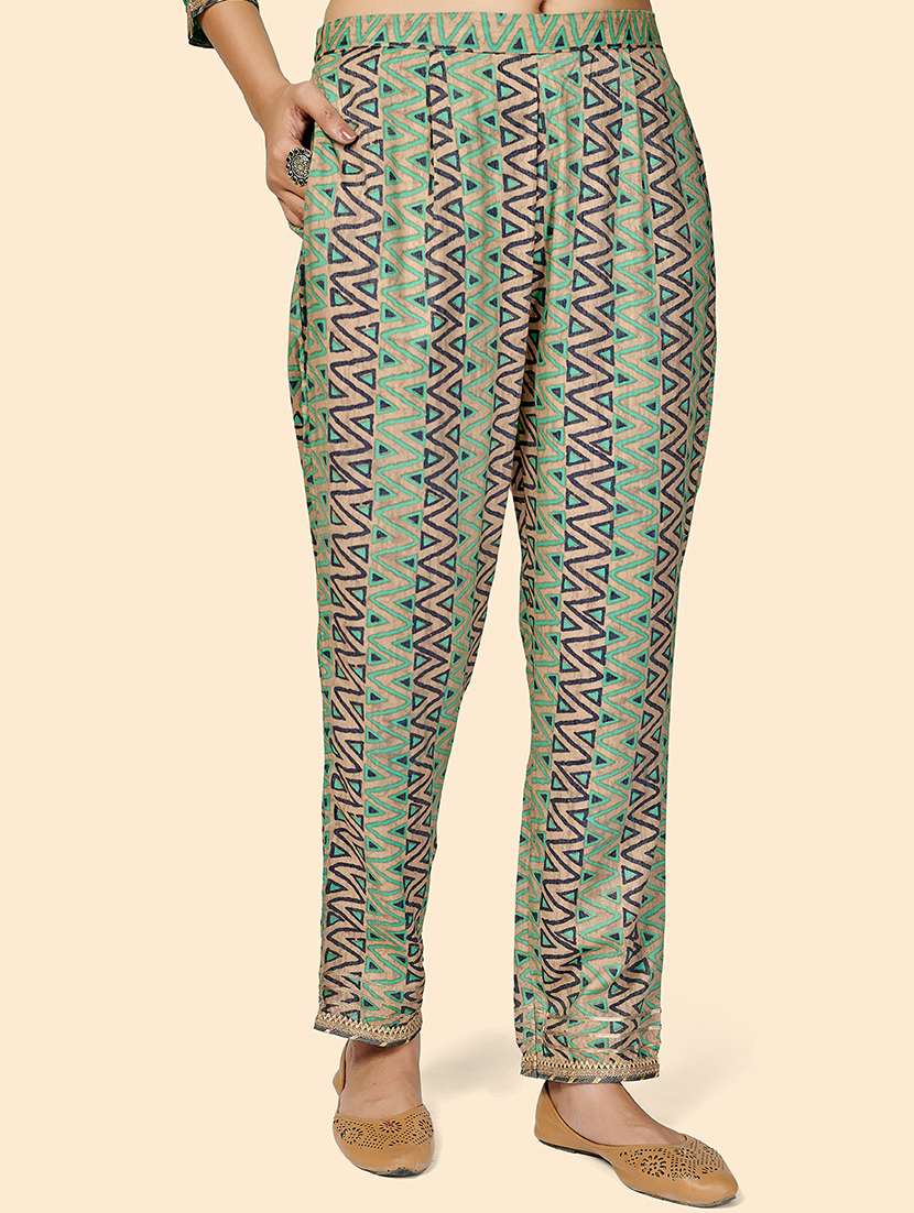 turquoise rayon suit set - 18306199 - Standard Image - 3