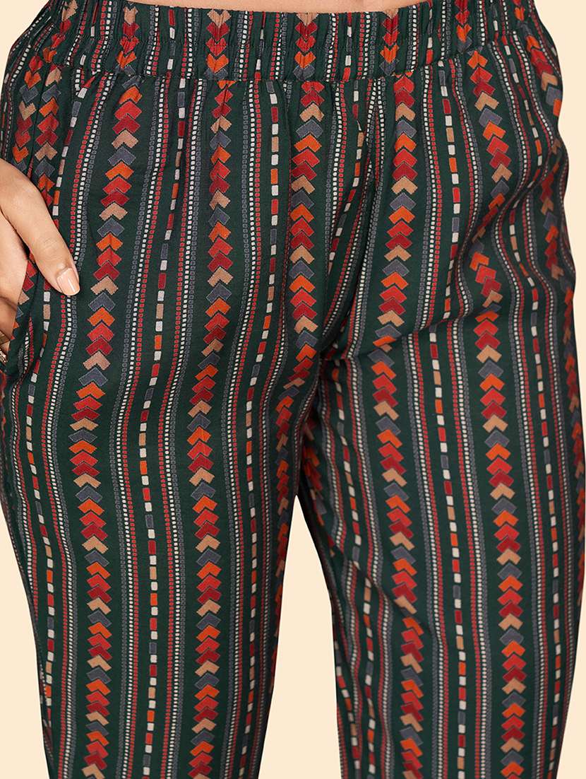 green art silk kurta pant set - 18306236 - Standard Image - 3