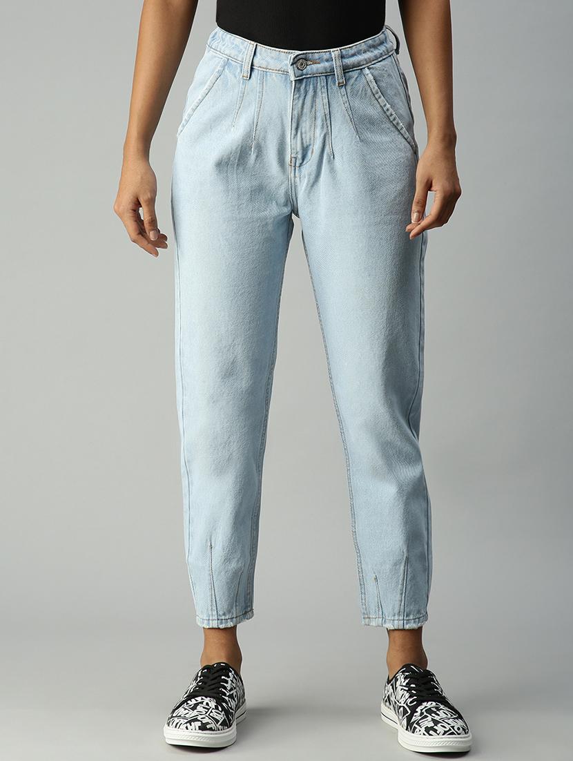 high rise stone washed denim jean - 18306502 -  Zoom Image - 0