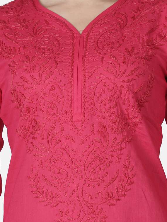 women's straight kurta - 18306938 -  Standard Image - 3