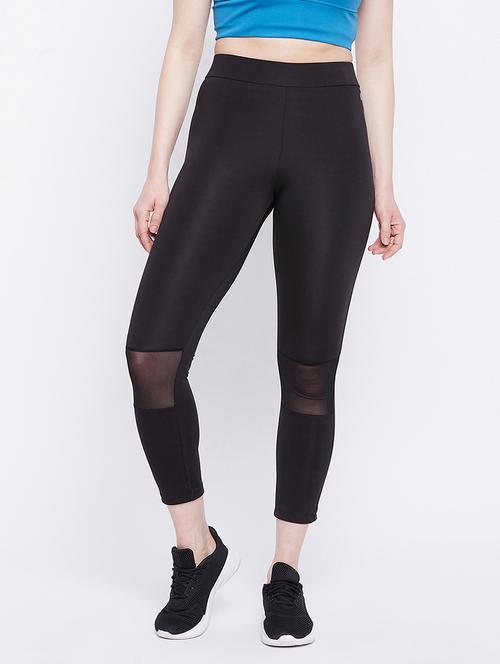 high rise solid yoga pants track pant - 18307455 -  Standard Image - 0