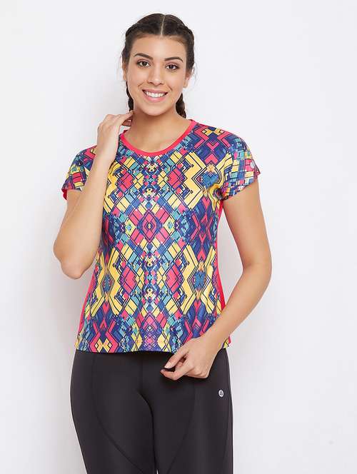 women's all over print round neck t-shirt - 18307471 -  Standard Image - 0