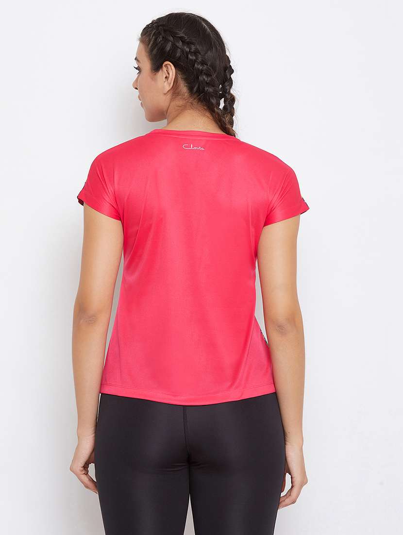 women's all over print round neck t-shirt - 18307471 - Standard Image - 3