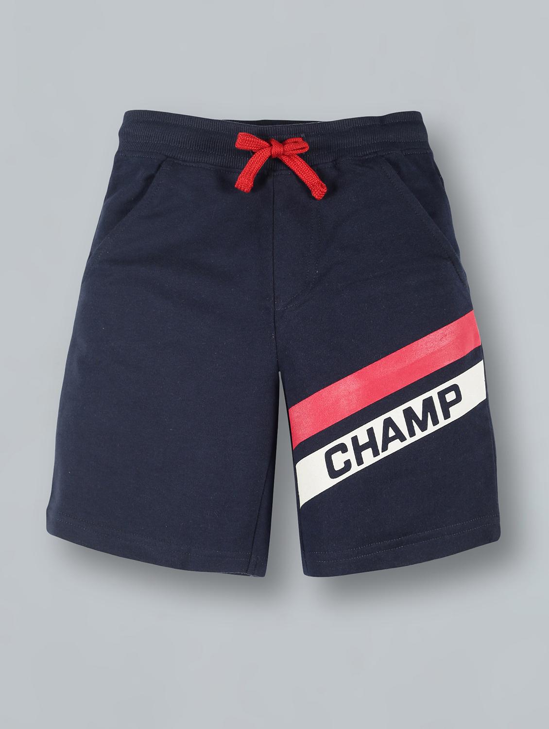 navy blue printed shorts - 18308046 - Zoom Image - 0