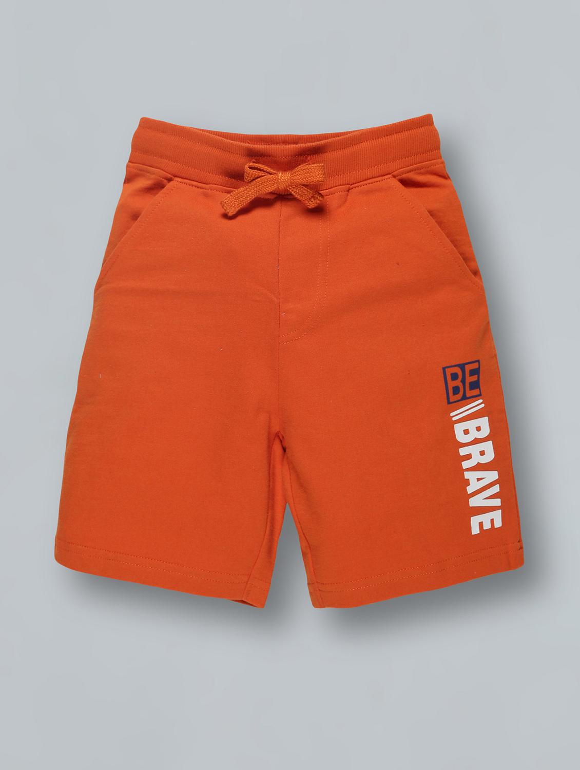 orange printed shorts - 18308047 - Zoom Image - 0