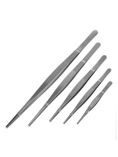 alis stainless steel long straight food tongs tweezer | tool 5 different sizes - 18308141 - Standard Image - 0