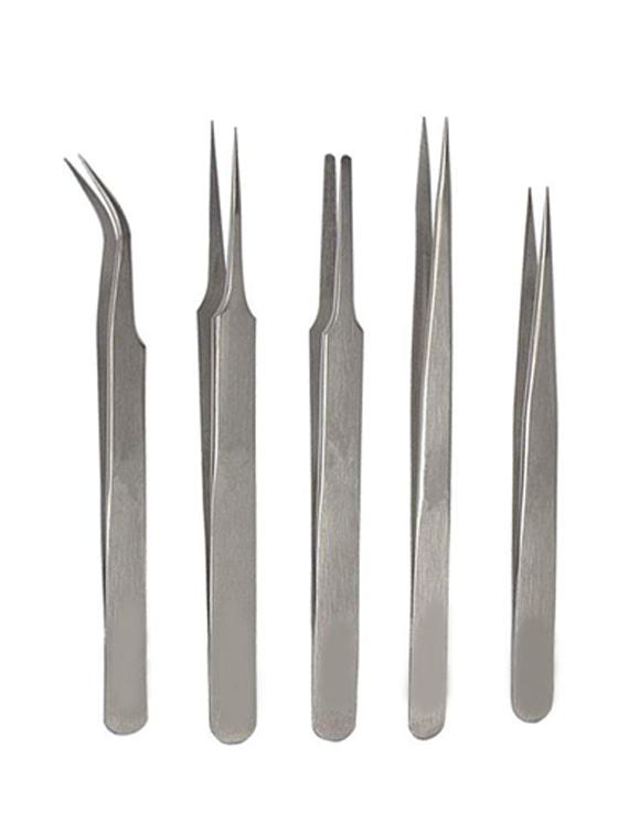 alis beauty tweezer perfect to holding | precision for beading, other fine crafts, medical, lash (bt-033) - set of 5 pcs - 18308160 - Zoom Image - 0