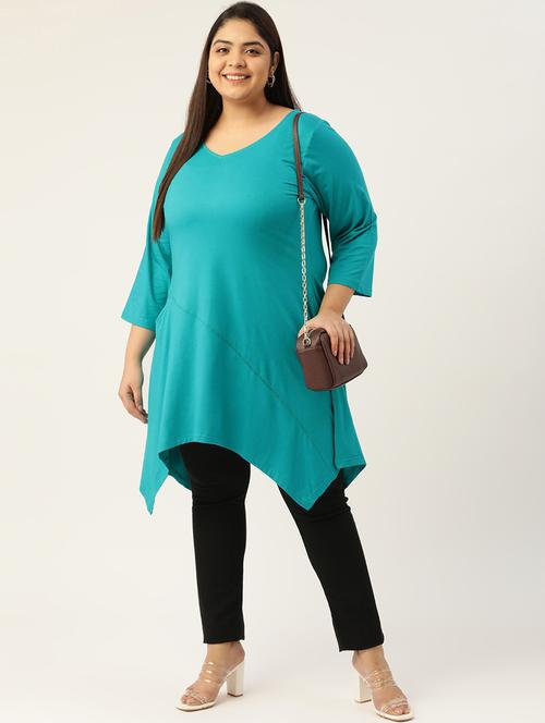 dark blue solid asymmetric top - 18308998 - Standard Image - 0