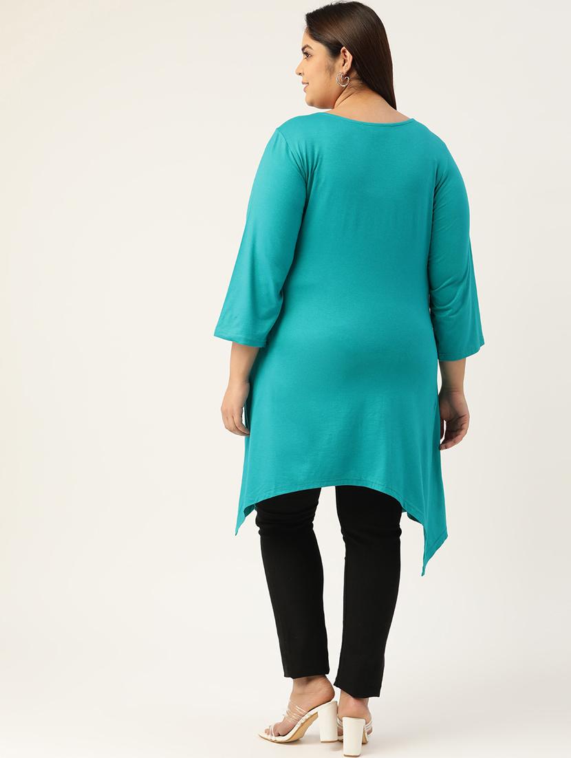 dark blue solid asymmetric top - 18308998 - Standard Image - 3