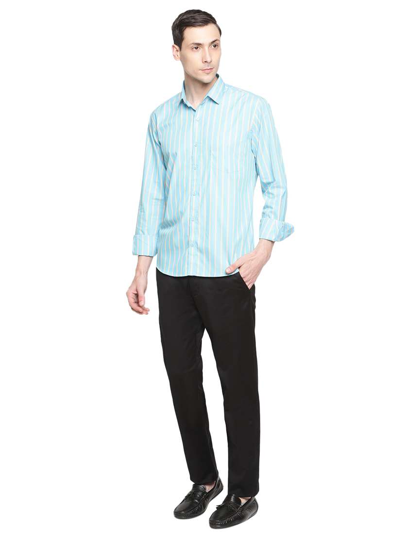 men striped long sleeve casual shirt - 18309548 - Standard Image - 3
