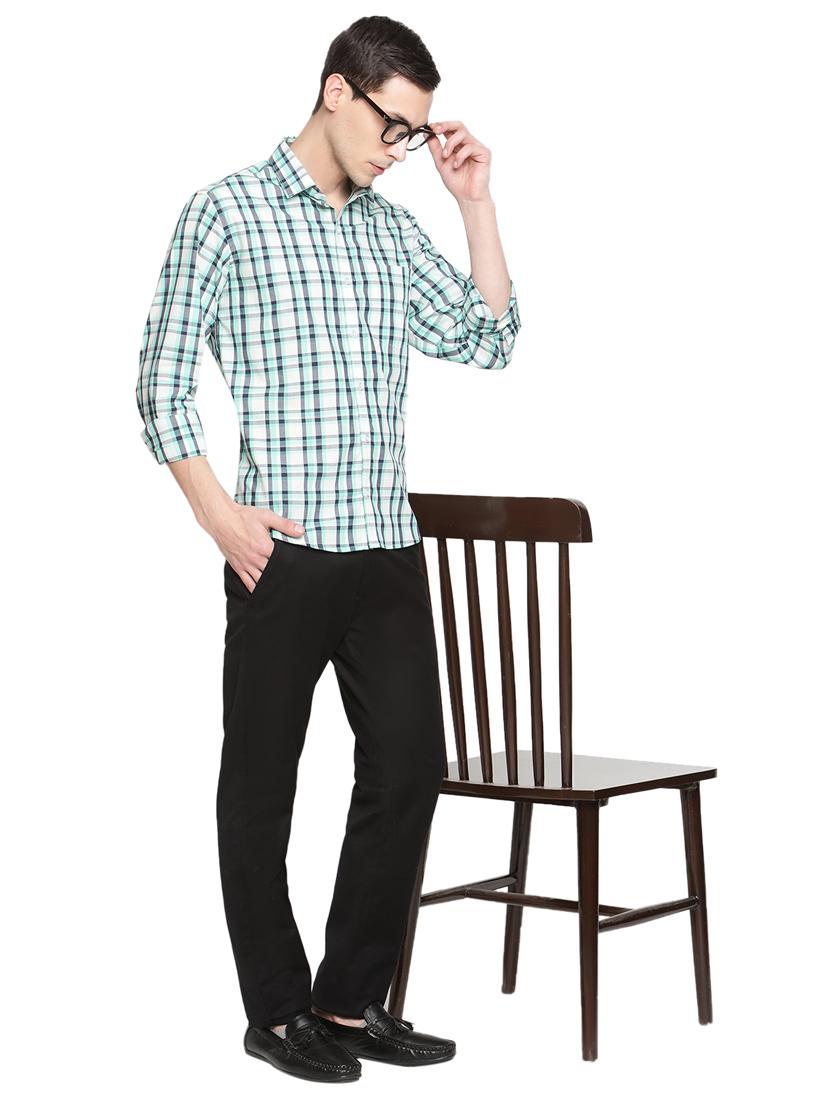 men checkered long sleeve casual shirt - 18309549 - Standard Image - 3