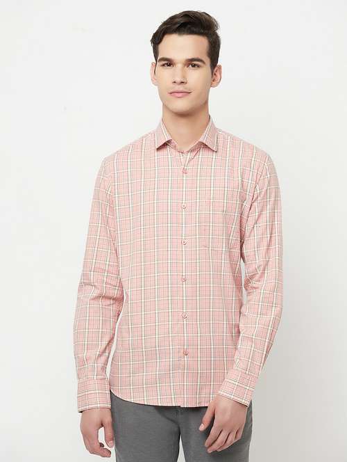 mens checks casual shirt - 18309933 - Standard Image - 0