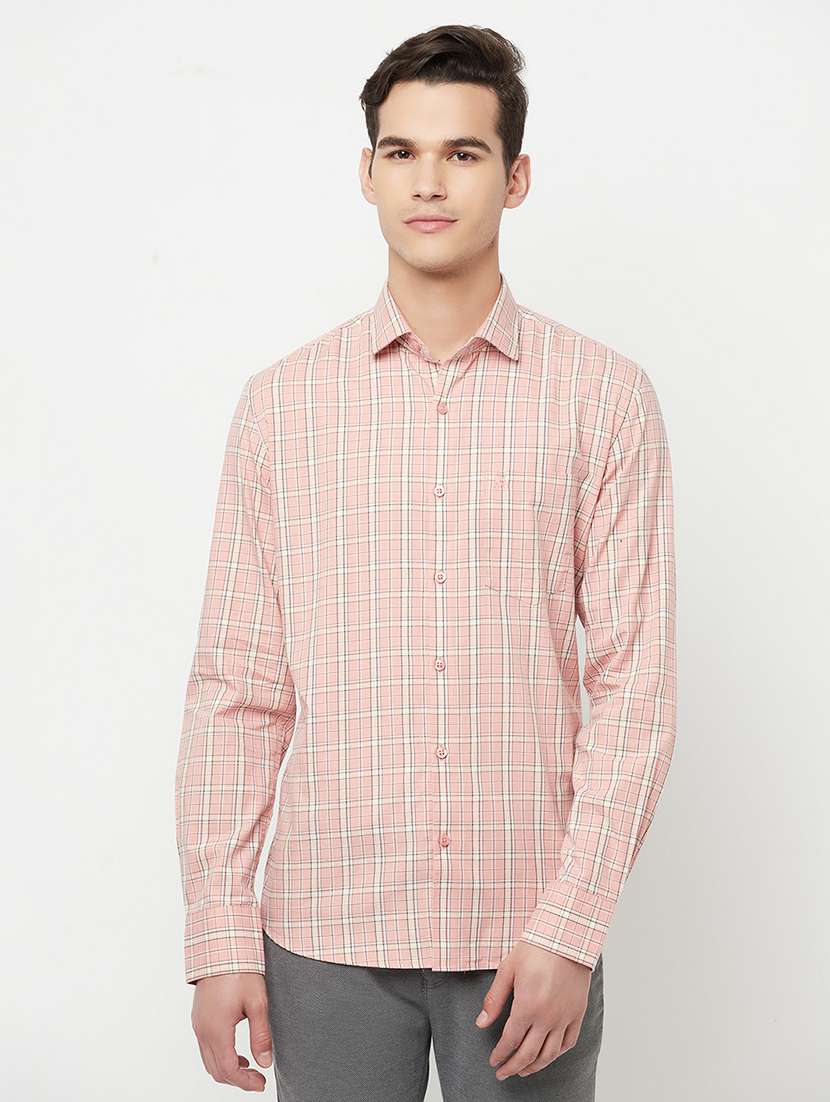 mens checks casual shirt - 18309933 - Zoom Image - 0