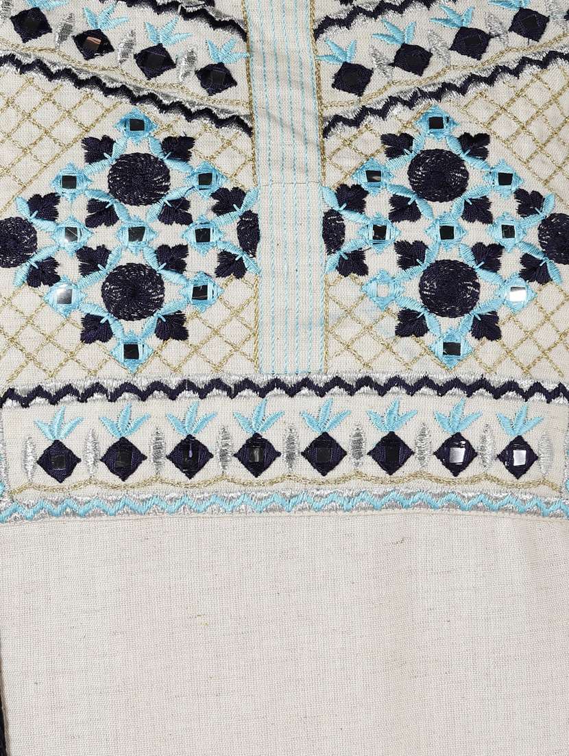 cream kurta suit set  - 18310155 -  Standard Image - 5