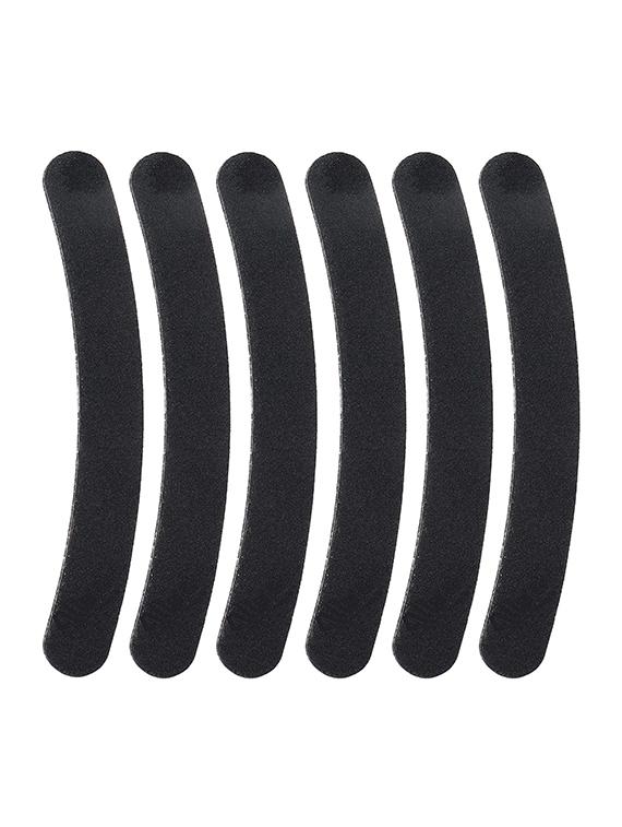 alis nail filer double sided for nail shaper | manicure nail art black colour curved nail file bl nf cvd pack of 6 - 18310223 - Zoom Image - 0