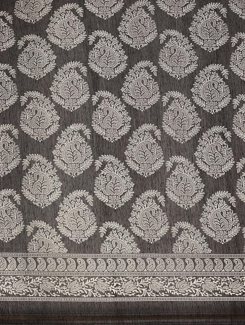 women's paisley black colored saree - 18310350 - Standard Image - 5