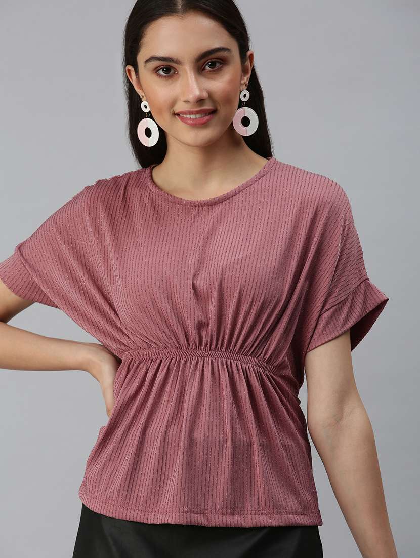 women's straight round neck top - 18310428 - Zoom Image - 0