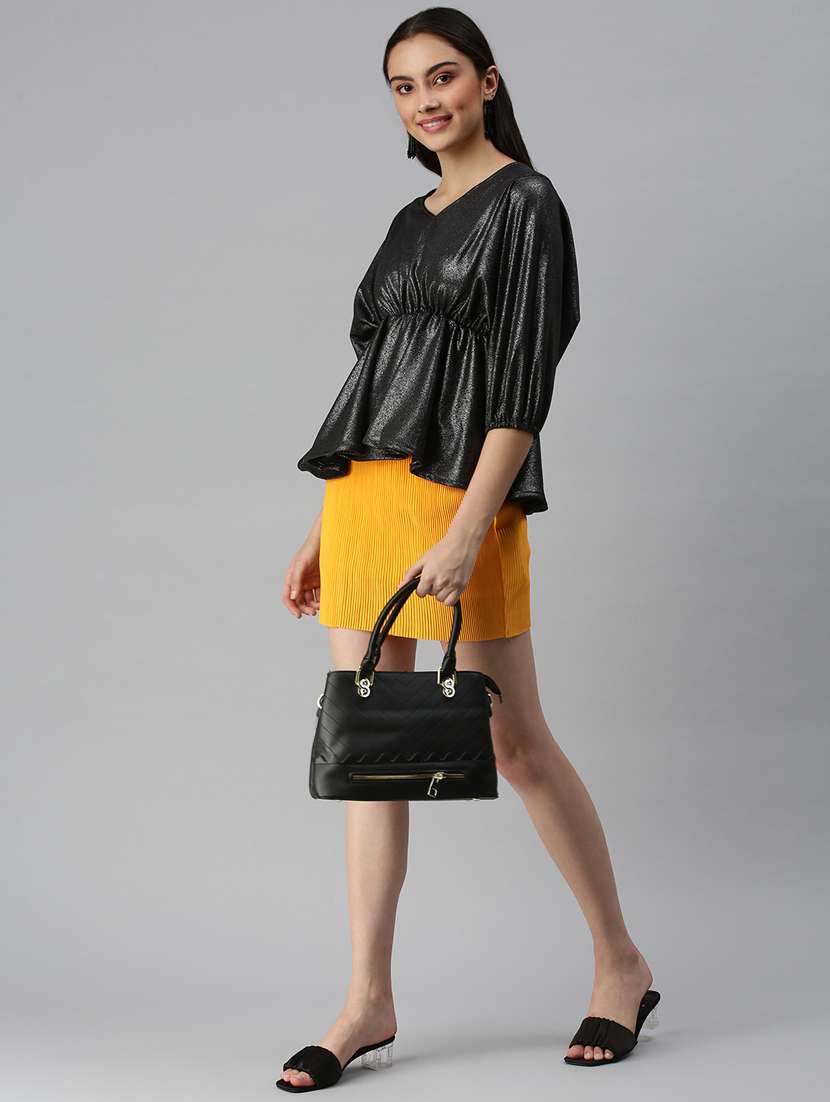 women's peplum v neck top - 18310443 -  Standard Image - 3