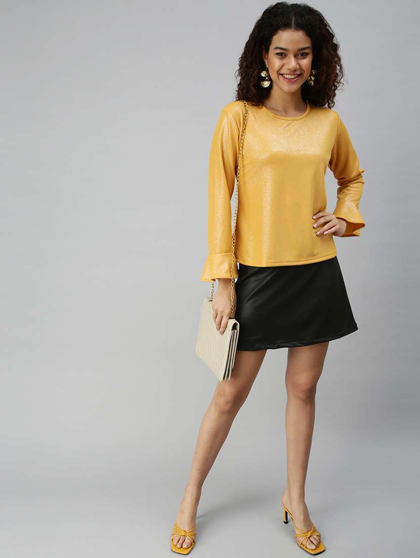 women's straight round neck top - 18310453 -  Standard Image - 3