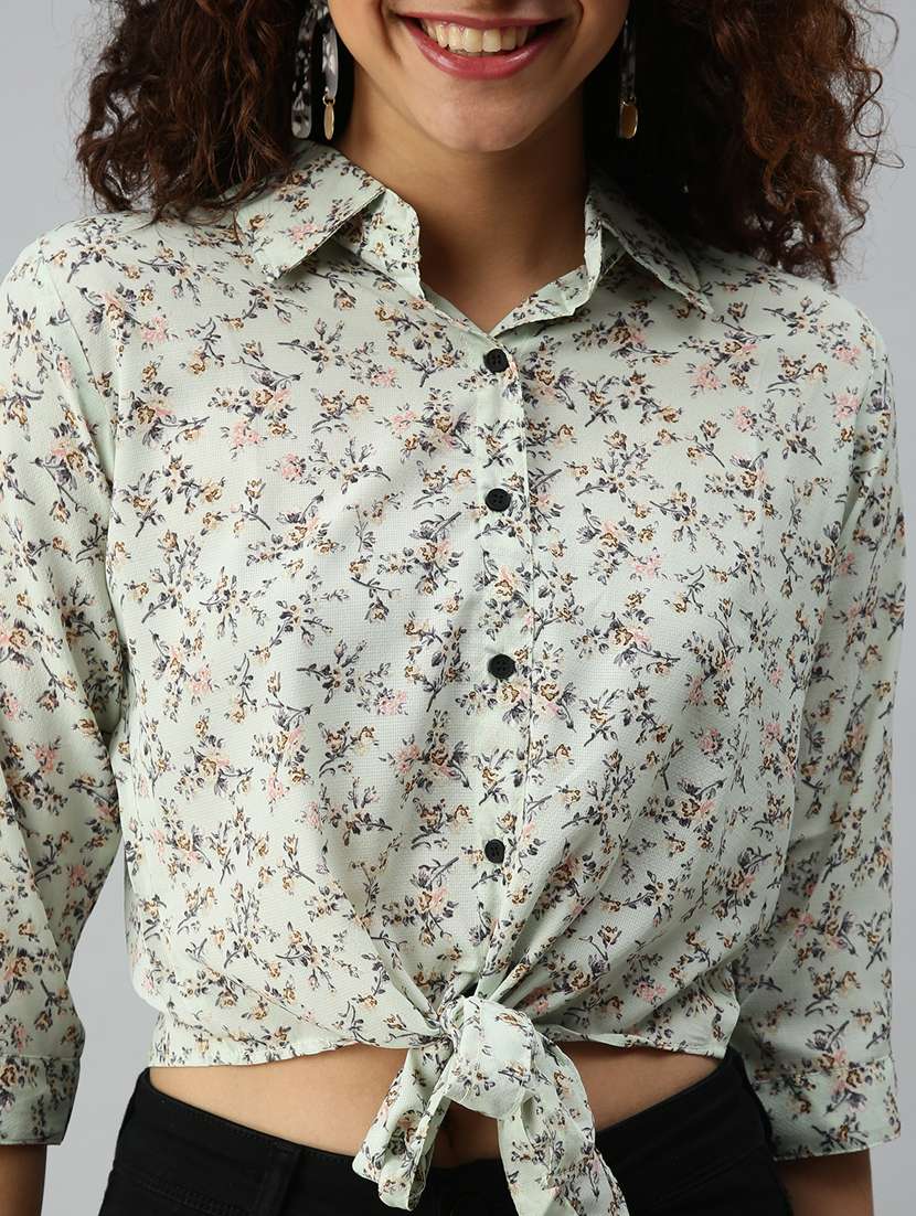 women's straight collared top - 18310460 -  Standard Image - 5