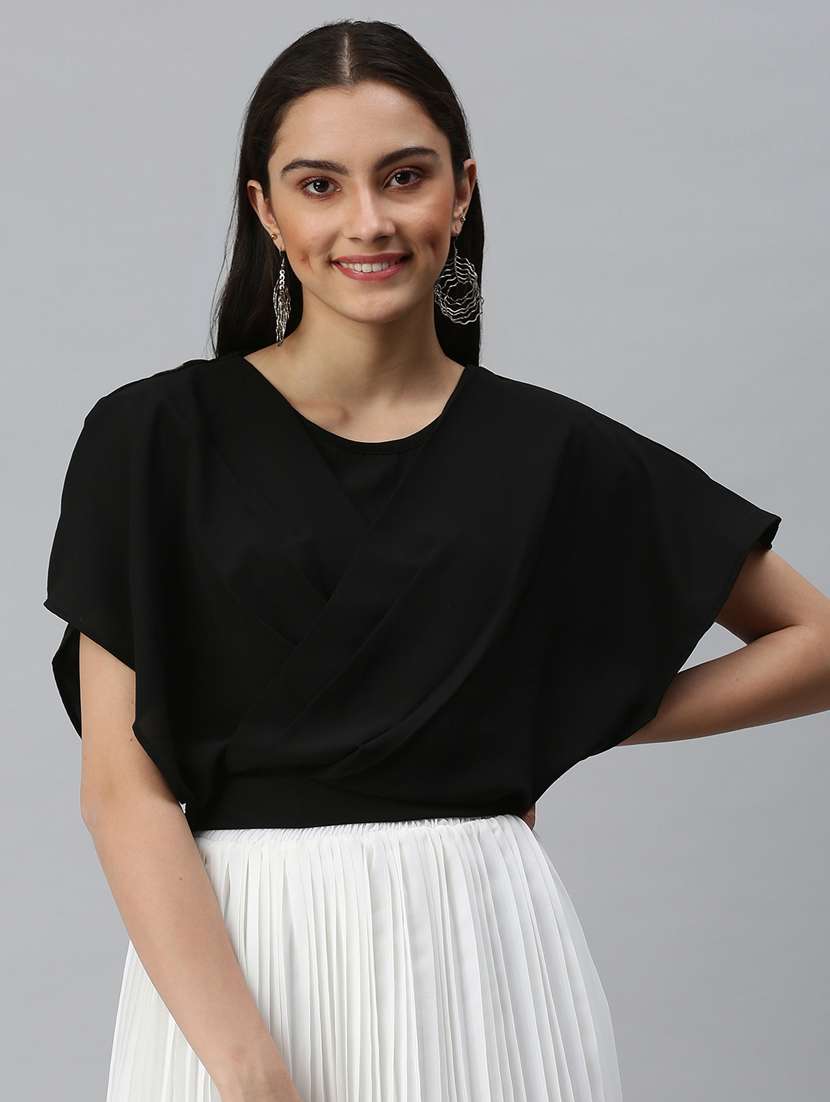 women's blouson round neck top - 18310474 -  Zoom Image - 0