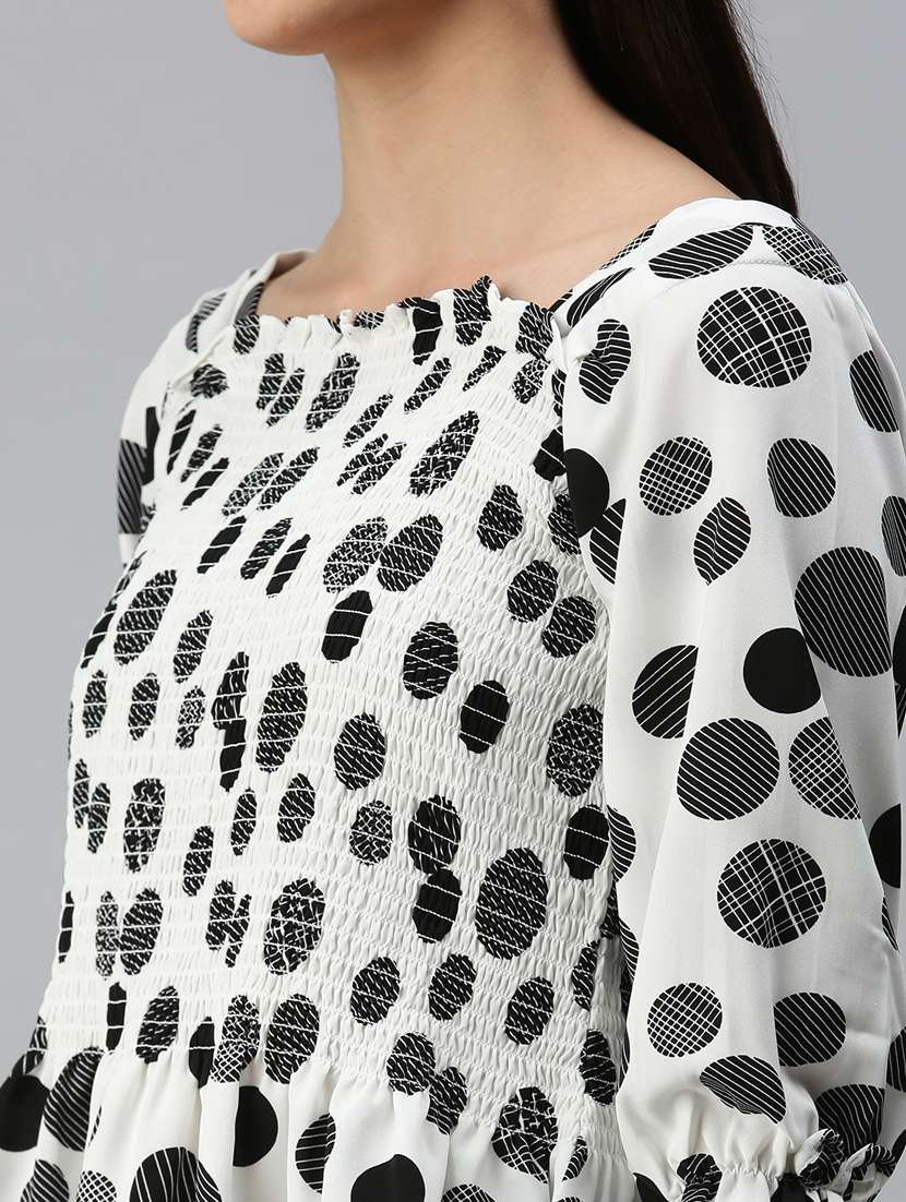 women's peplum square neck top - 18310504 -  Standard Image - 5